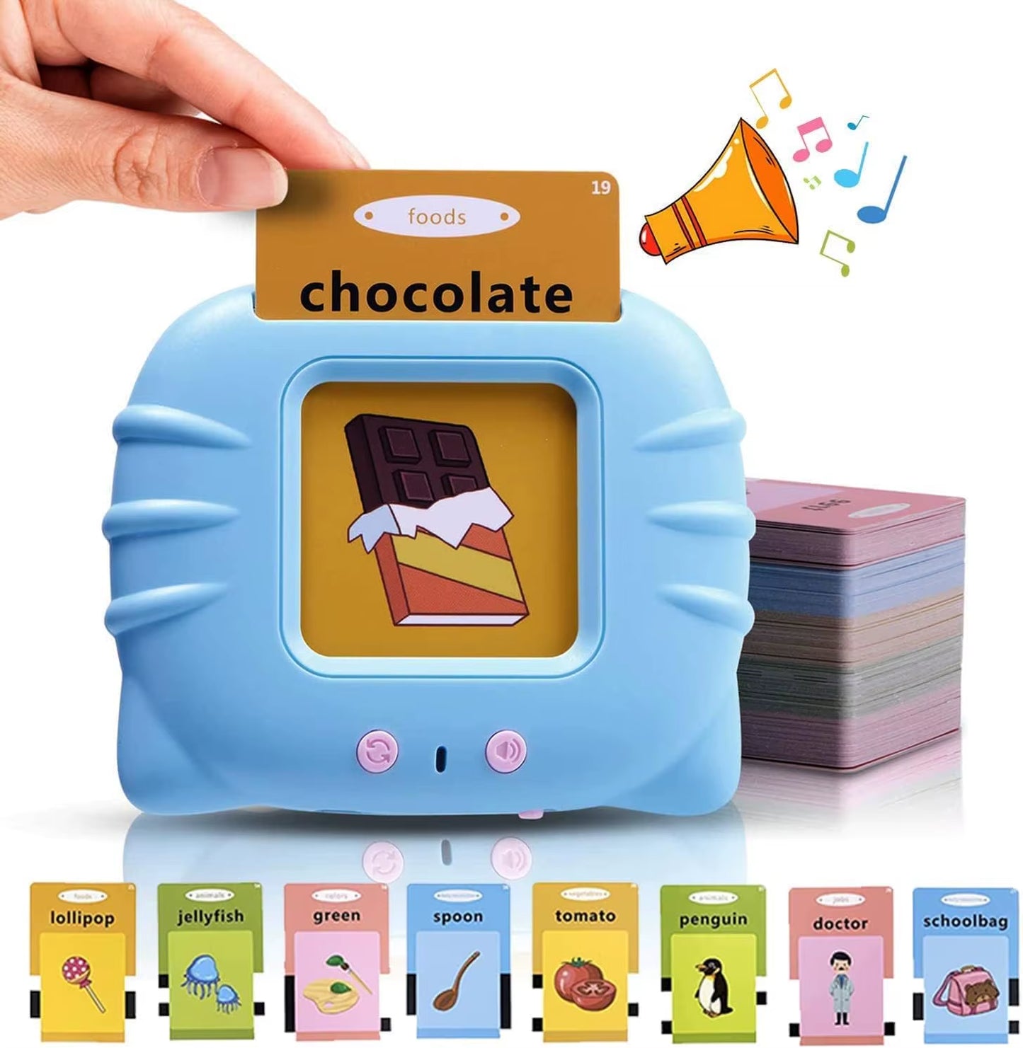 Early Education Flash Card Talking Flashcards for Kids Preschool Electronic Early Education Machine Gift Toddlers Montessori Toy
